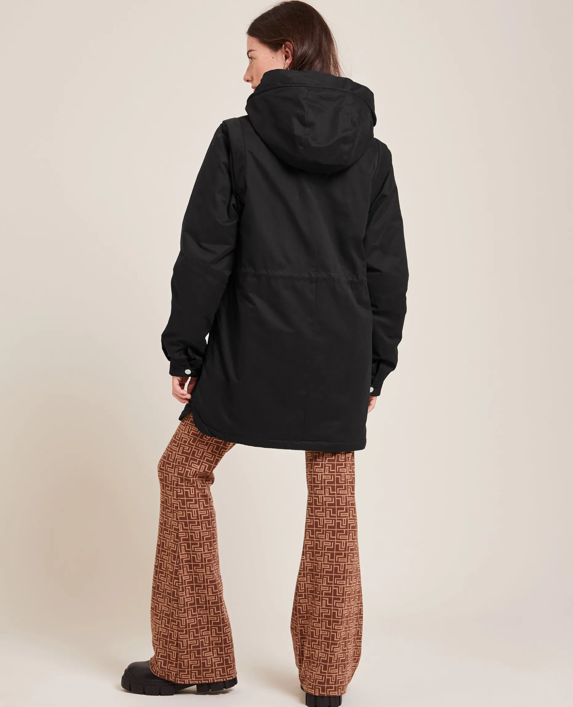 Parka Avec Doublure Fourrure - Noir