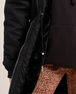 Parka Avec Doublure Fourrure - Noir