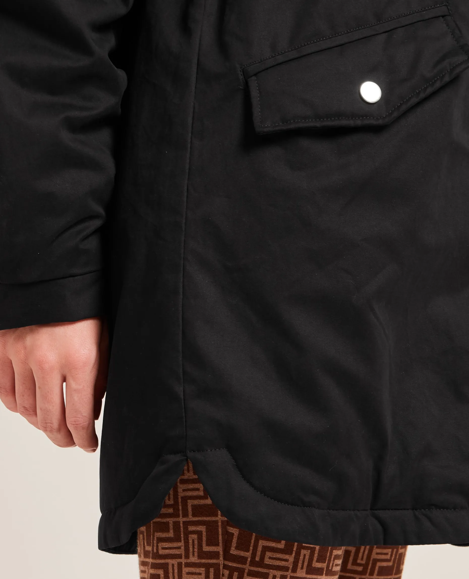 Parka Avec Doublure Fourrure - Noir