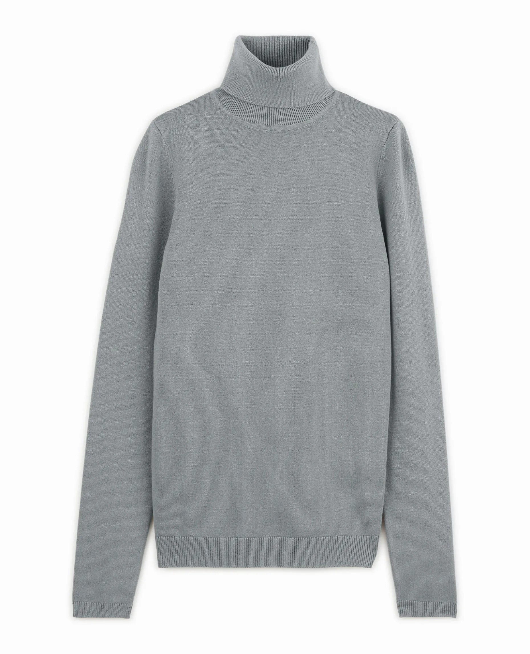 Pull à Col Roulé - Gris
