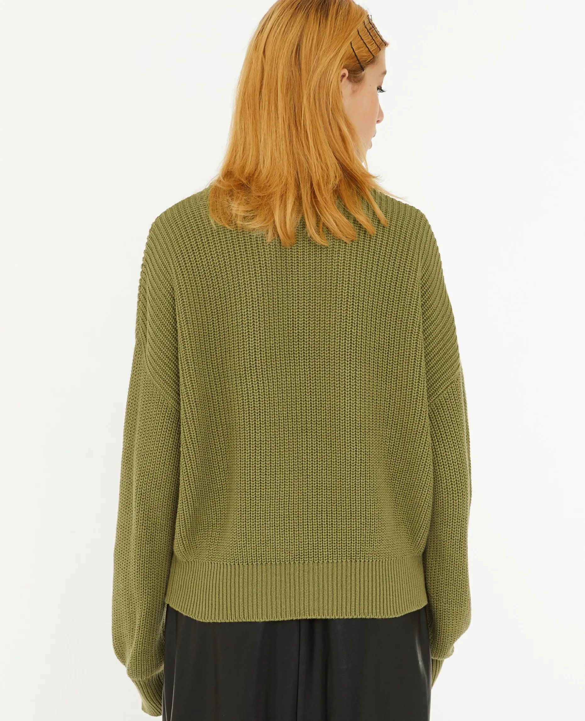 Pull Col Camionneur - Vert Kaki