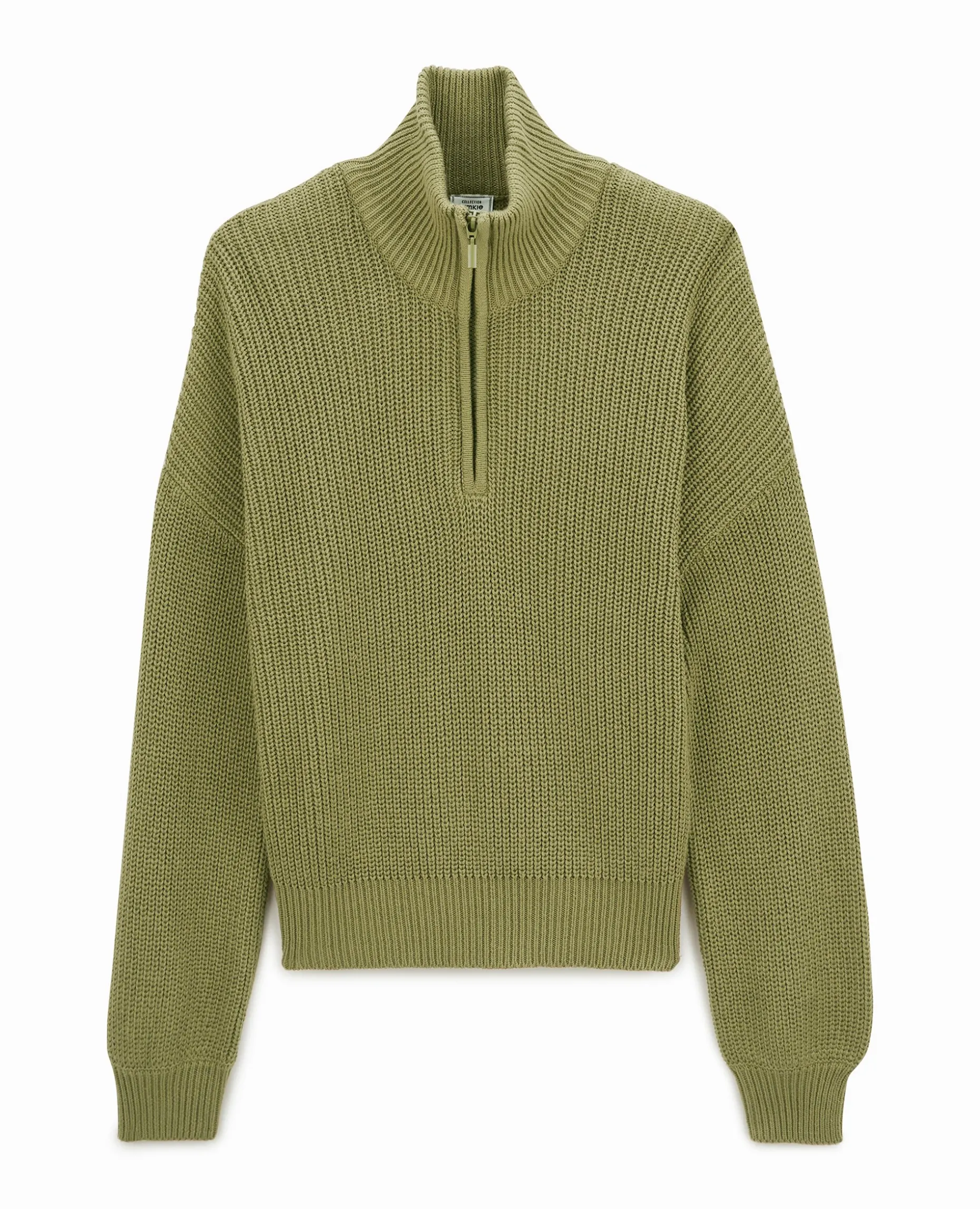 Pull Col Camionneur - Vert Kaki