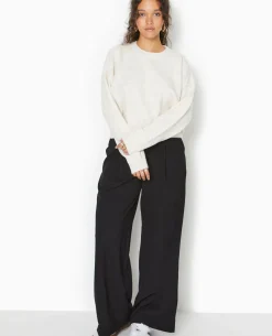 Pull Court En Maille - écru