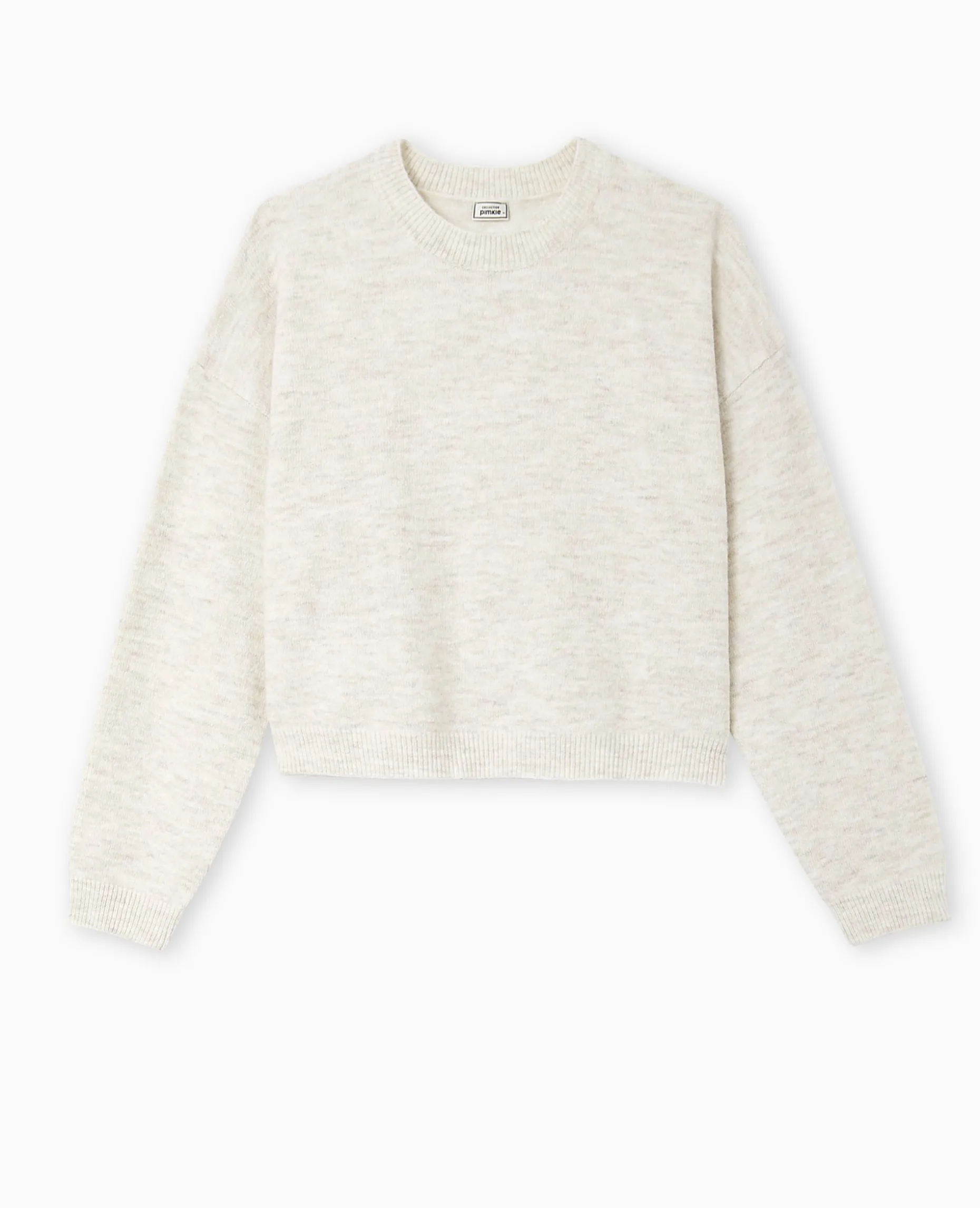 Pull Court En Maille - écru