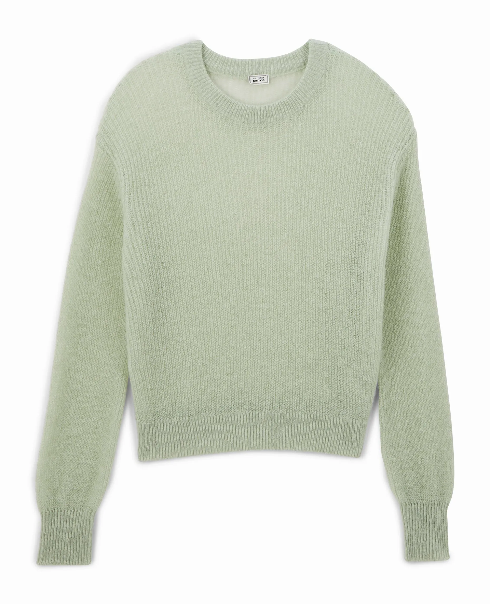 Pull En Maille Ajourée - Vert Clair