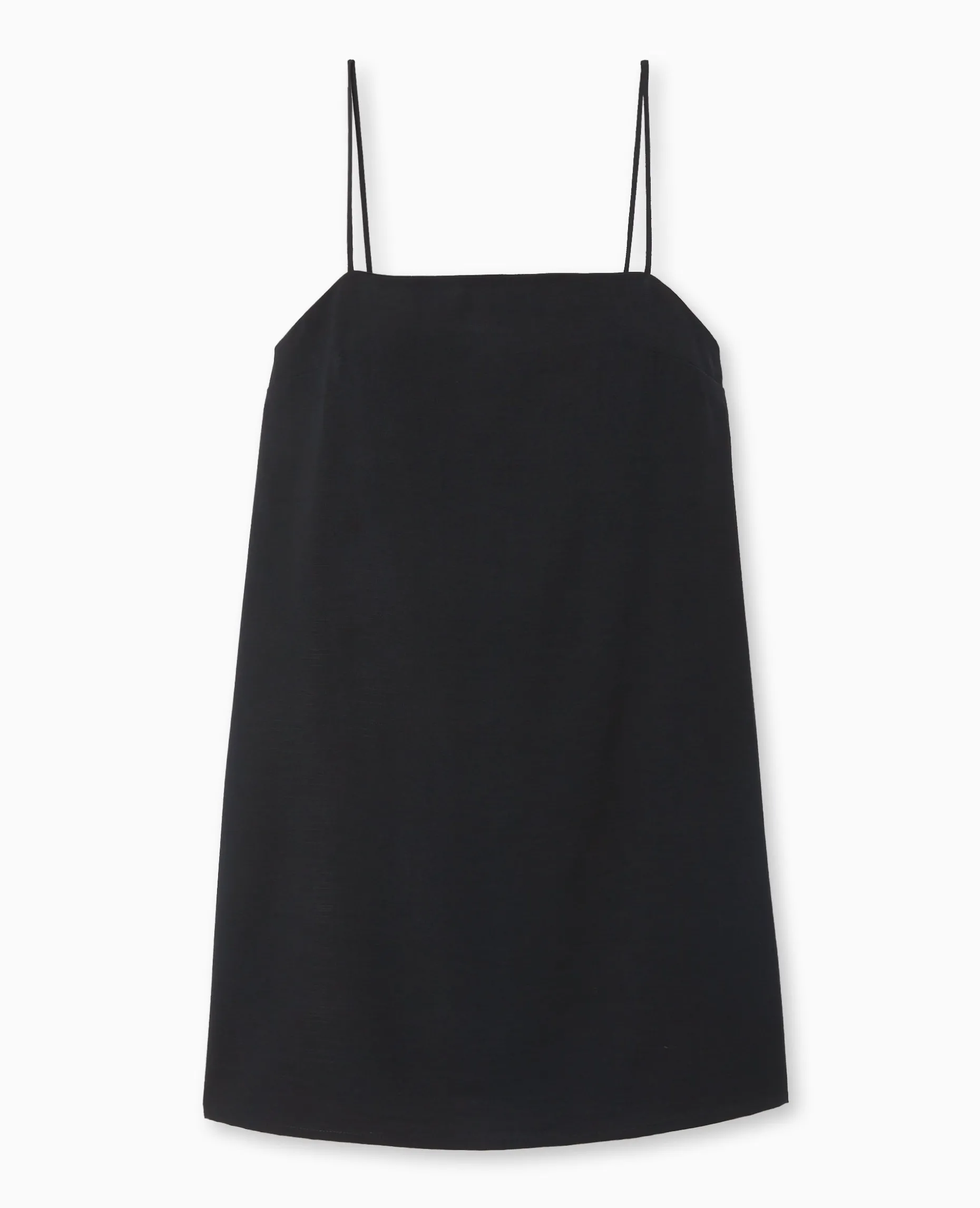 Robe Courte Avec Bretelles à Nouer - Noir