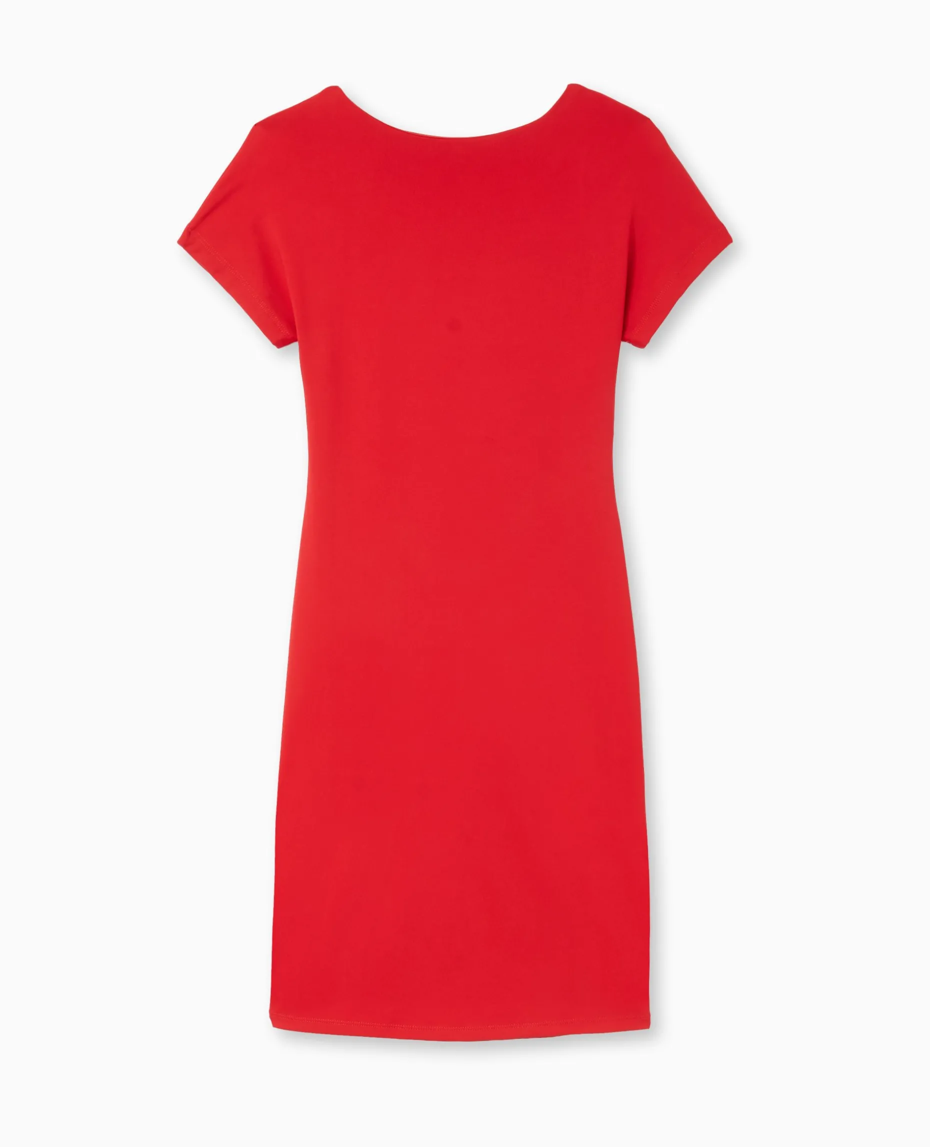 Robe Courte Avec Dos Ouvert - Rouge