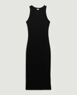 Robe Débardeur Maille Côtelée - Noir