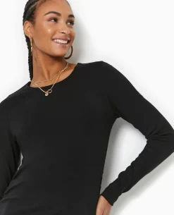 Robe Longue Moulante Avec Fronces Côtés - Noir