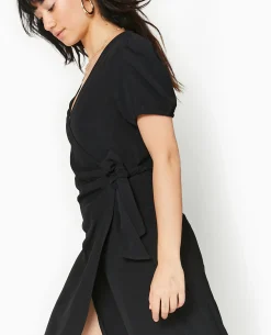 Robe Longue Portefeuille - Noir