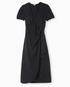 Robe Longue Portefeuille - Noir