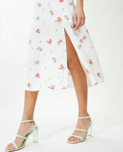 Robe Midi Dos-nu - Blanc