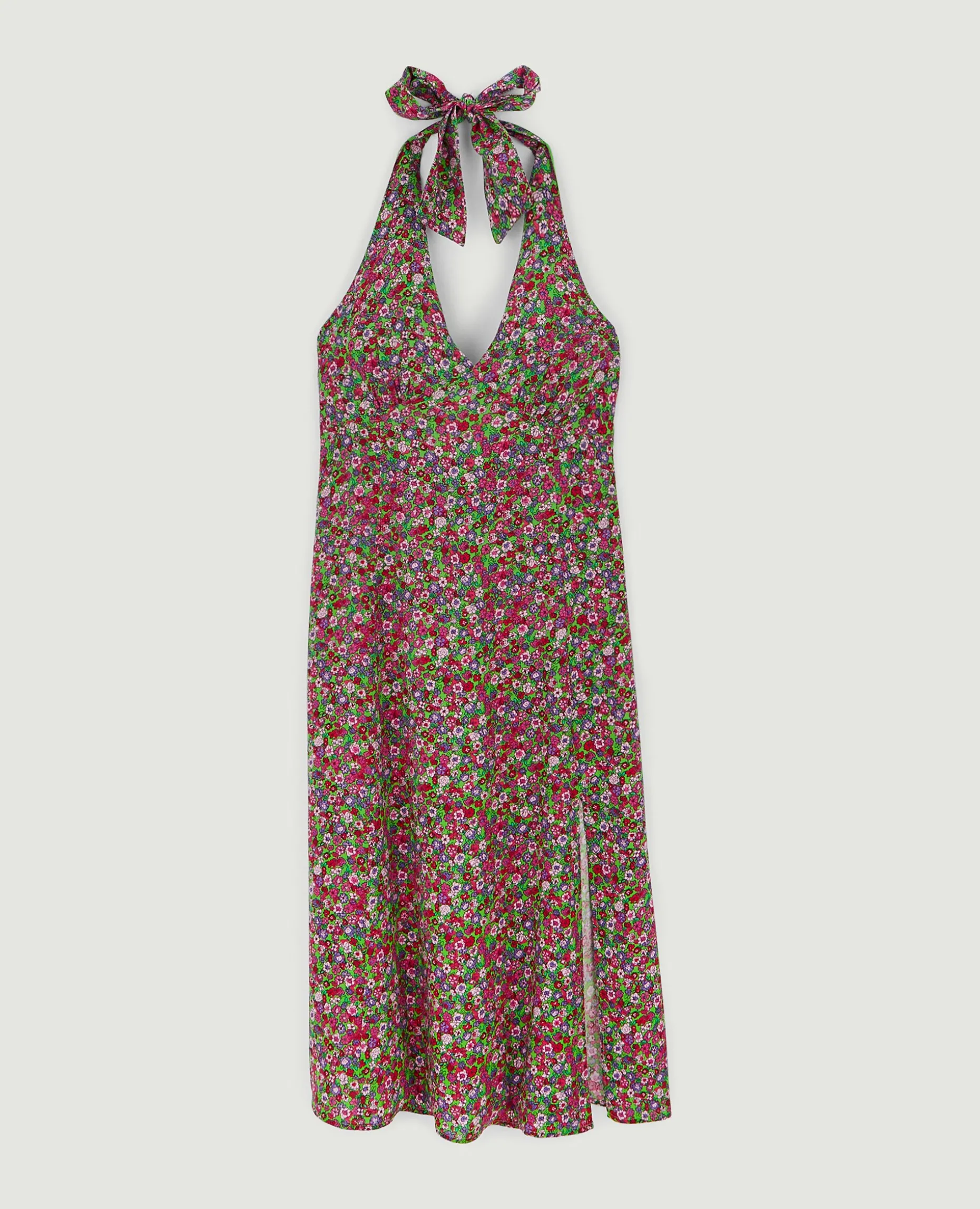 Robe Midi Dos-nu - Vert Kaki