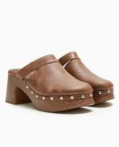 Sabots Avec Clous - Marron