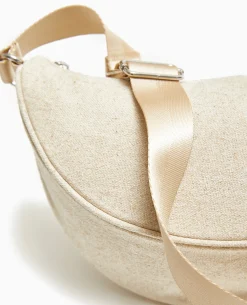 Sac Banane En Toile - Beige