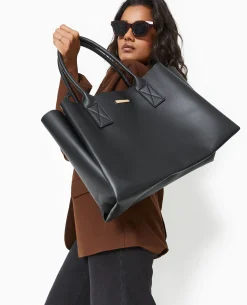 Sac Cabas 3 Compartiments - Noir