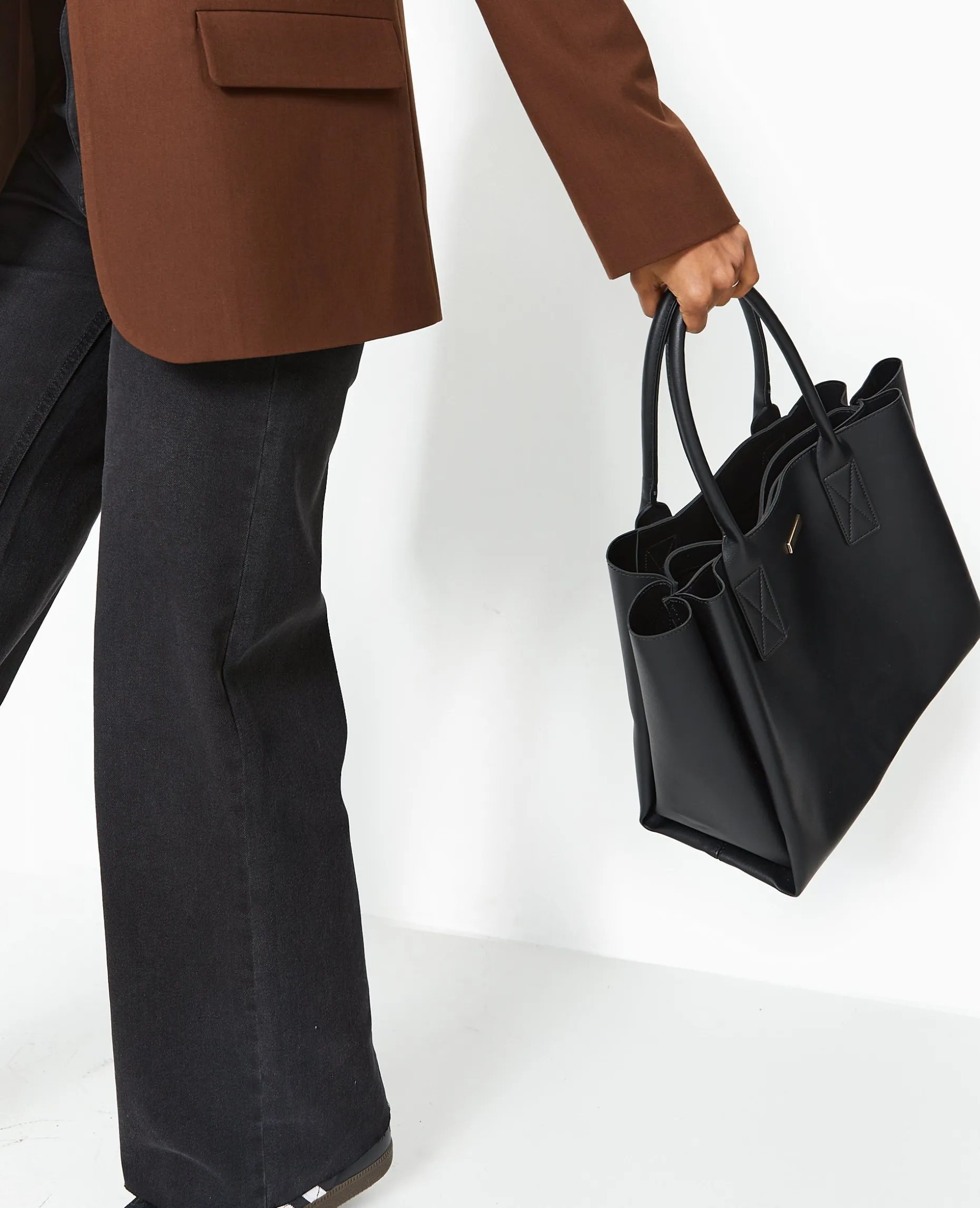 Sac Cabas 3 Compartiments - Noir