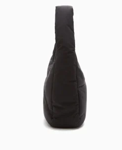 Sac Effet Matelassé Porté épaule - Noir