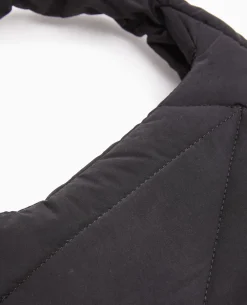 Sac Effet Matelassé Porté épaule - Noir