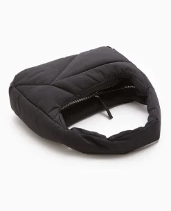 Sac Effet Matelassé Porté épaule - Noir