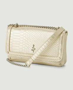 Sac Effet Serpent - Doré