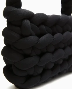 Sac En Grosse Maille Tressée - Noir