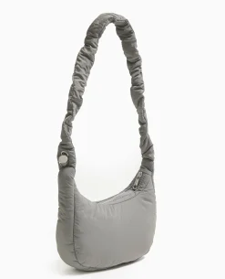 Sac En Tissu Matelassé Avec Bandouliè;re Réglable - Gris