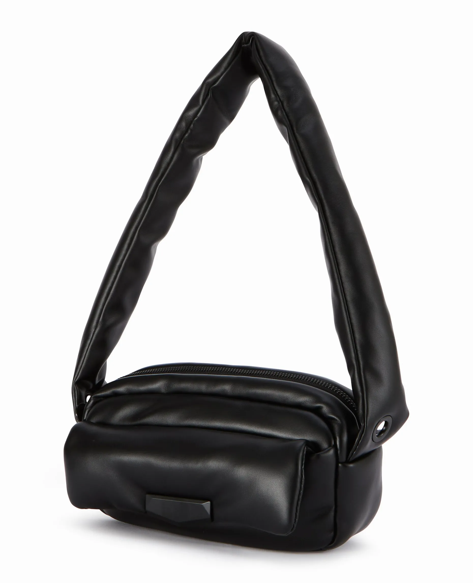 Sac Matelassé En Simili - Noir