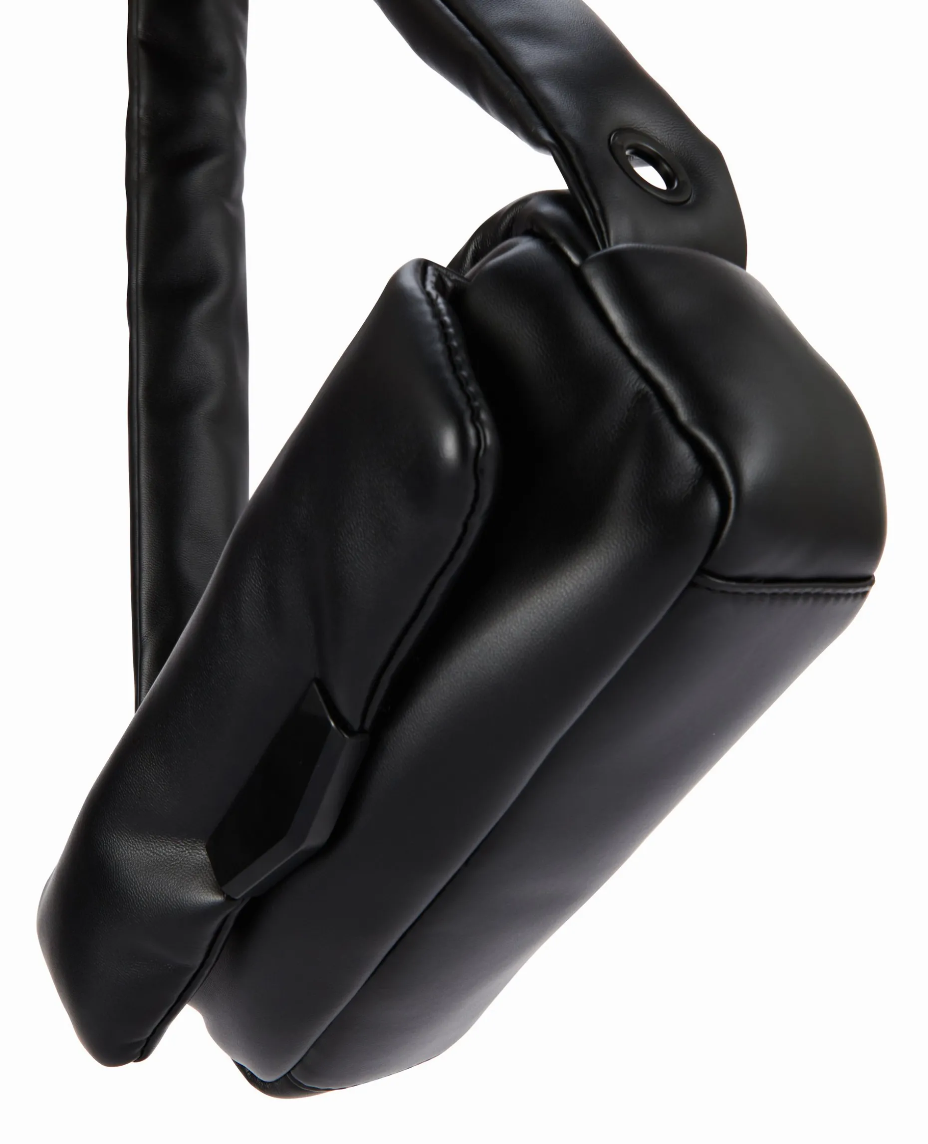 Sac Matelassé En Simili - Noir
