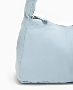 Sac Porté épaule En Nylon Rembourré - Bleu