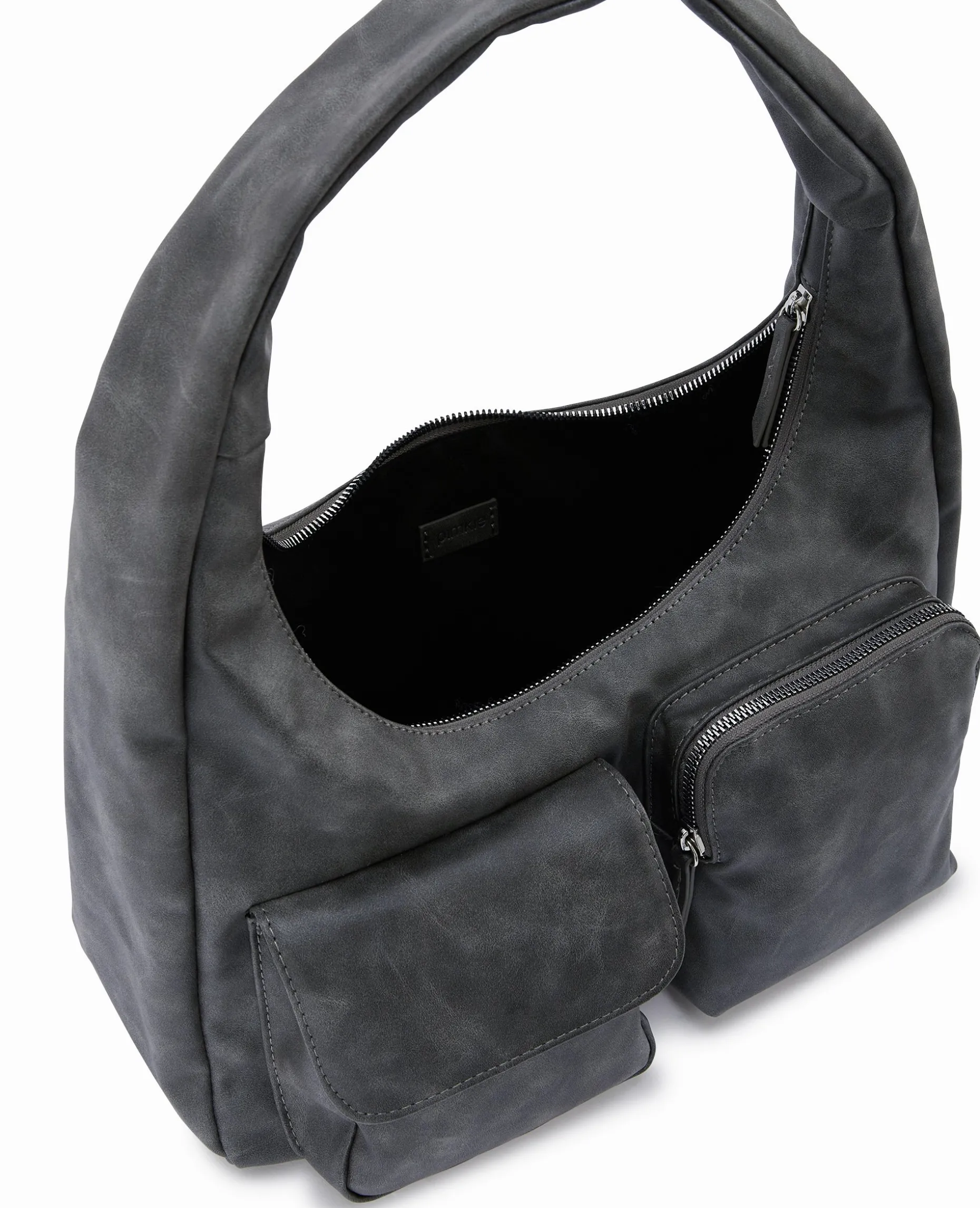 Sac Porté épaule En Simili - Gris Clair