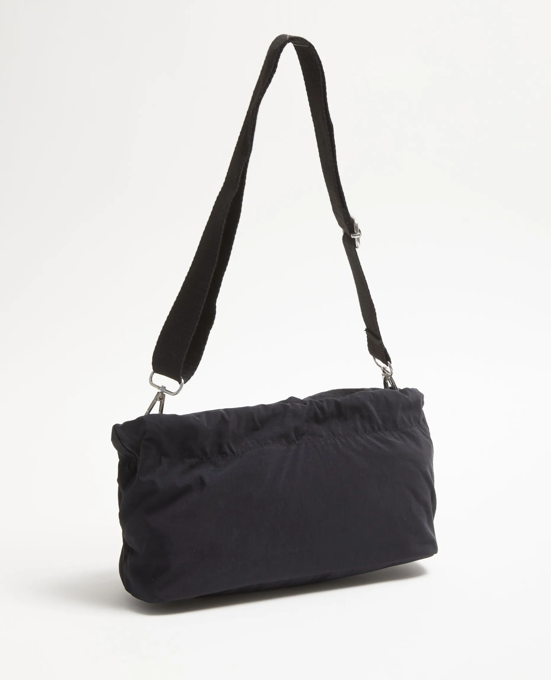 Sac Souple En Nylon Avec Poches Et Lien Coulissant - Noir