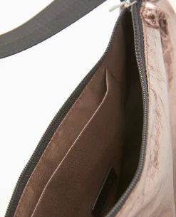 Sac Souple En Tissu Métallisé - Gris Foncé