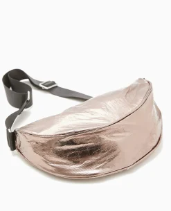 Sac Souple En Tissu Métallisé - Gris Foncé