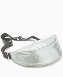 Sac Souple En Tissu Métallisé - Vert Clair