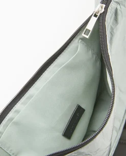 Sac Souple En Tissu Métallisé - Vert Clair