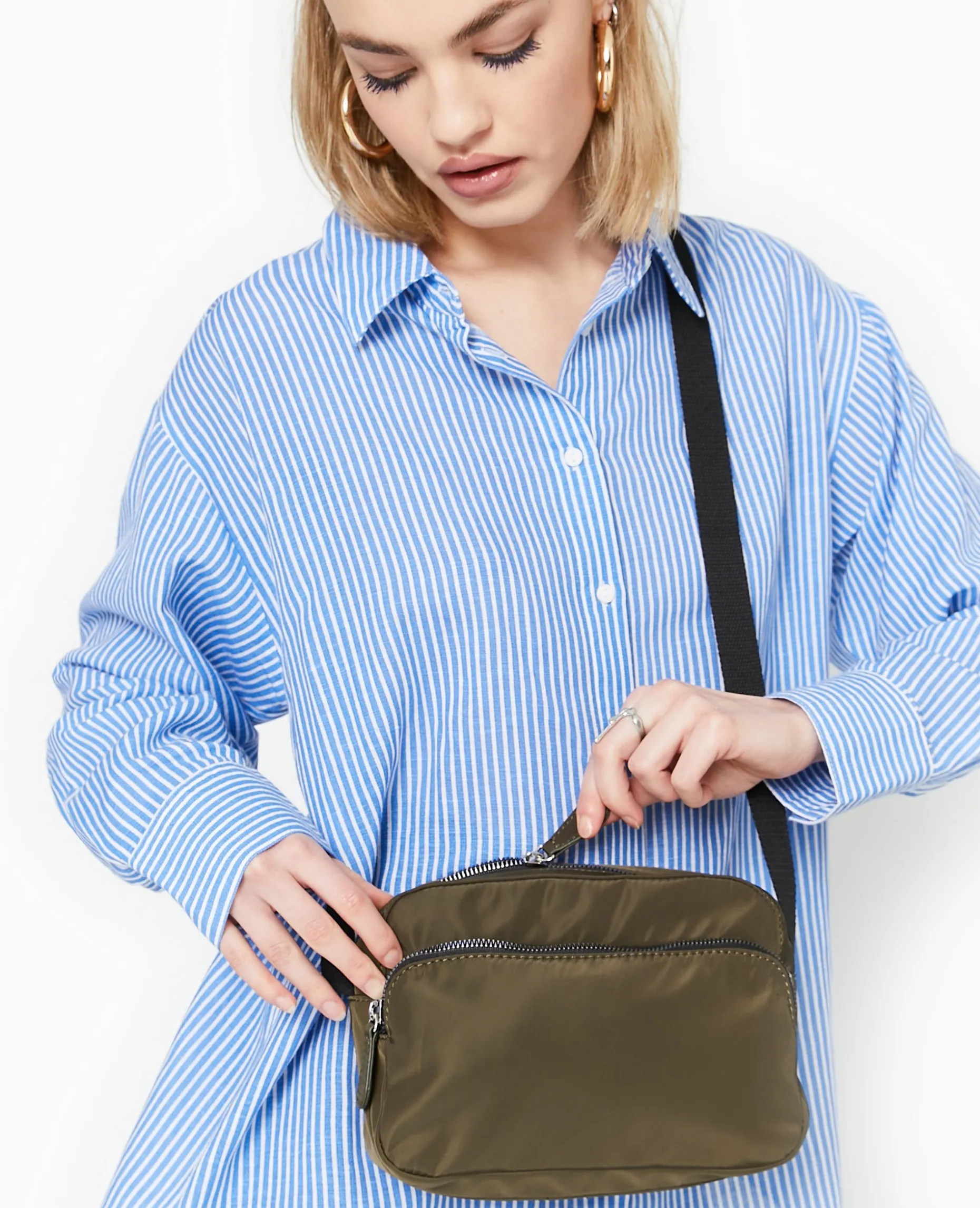 Sacoche En Nylon - Vert Olive
