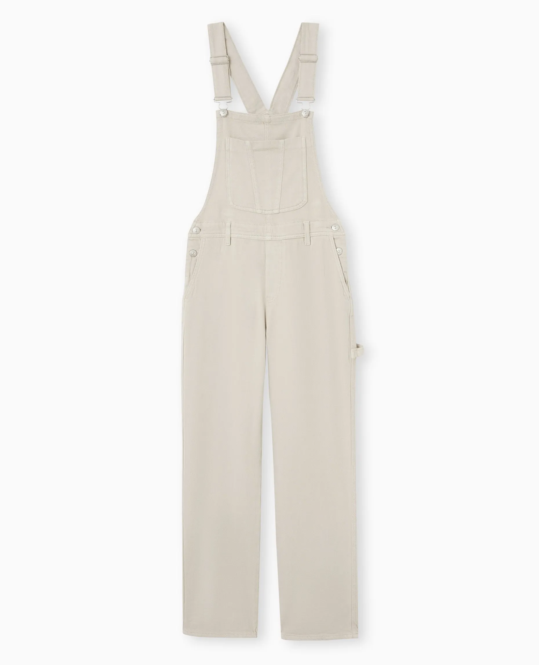 Salopette En Jean Souple - Beige