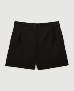 Short Avec Pinces - Noir