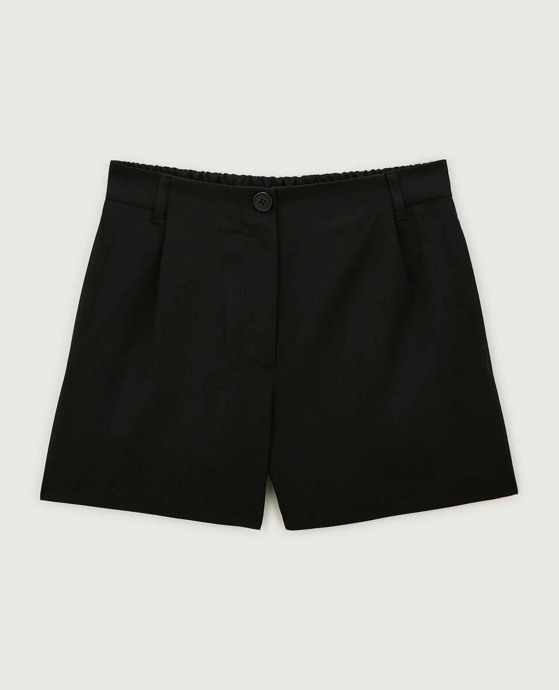 Short Avec Pinces - Noir