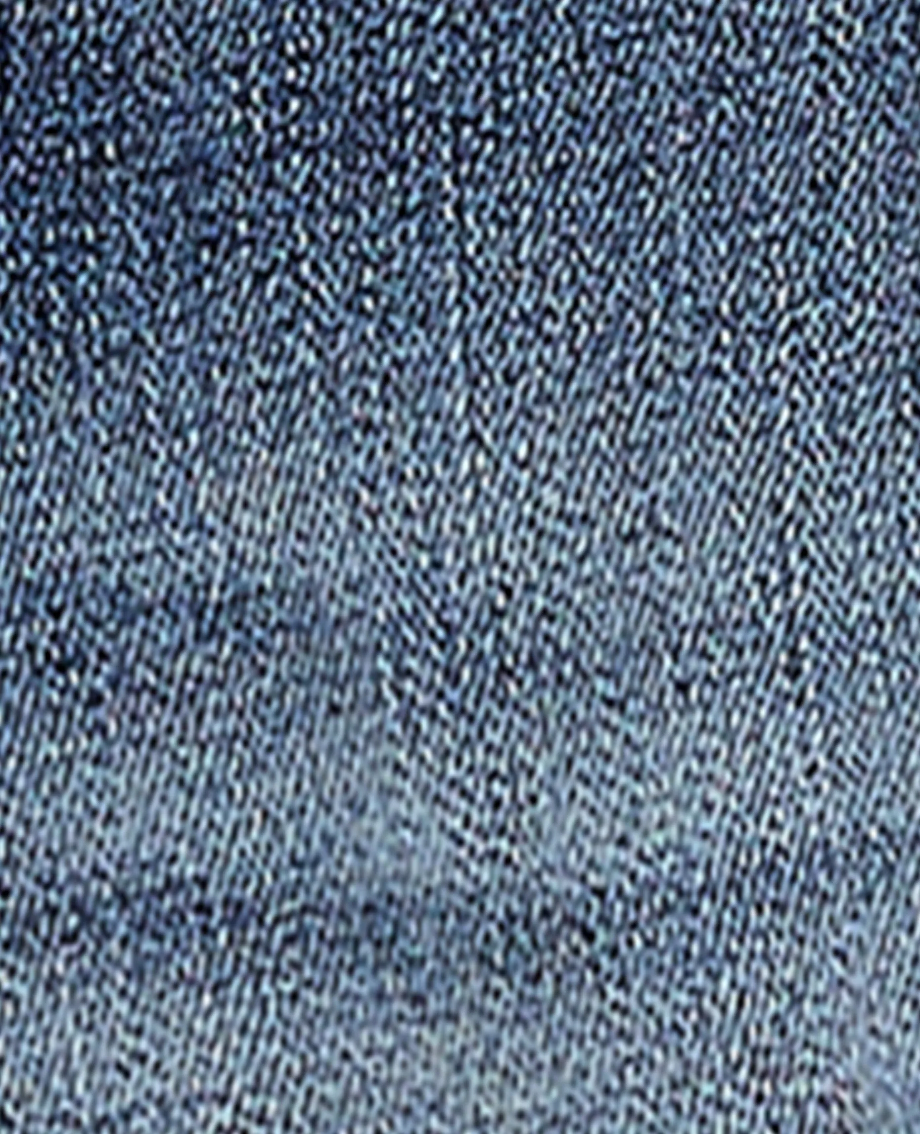 Short En Jean Stretch Avec Bas Coupés - Bleu