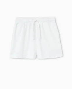Short En Molleton - Blanc