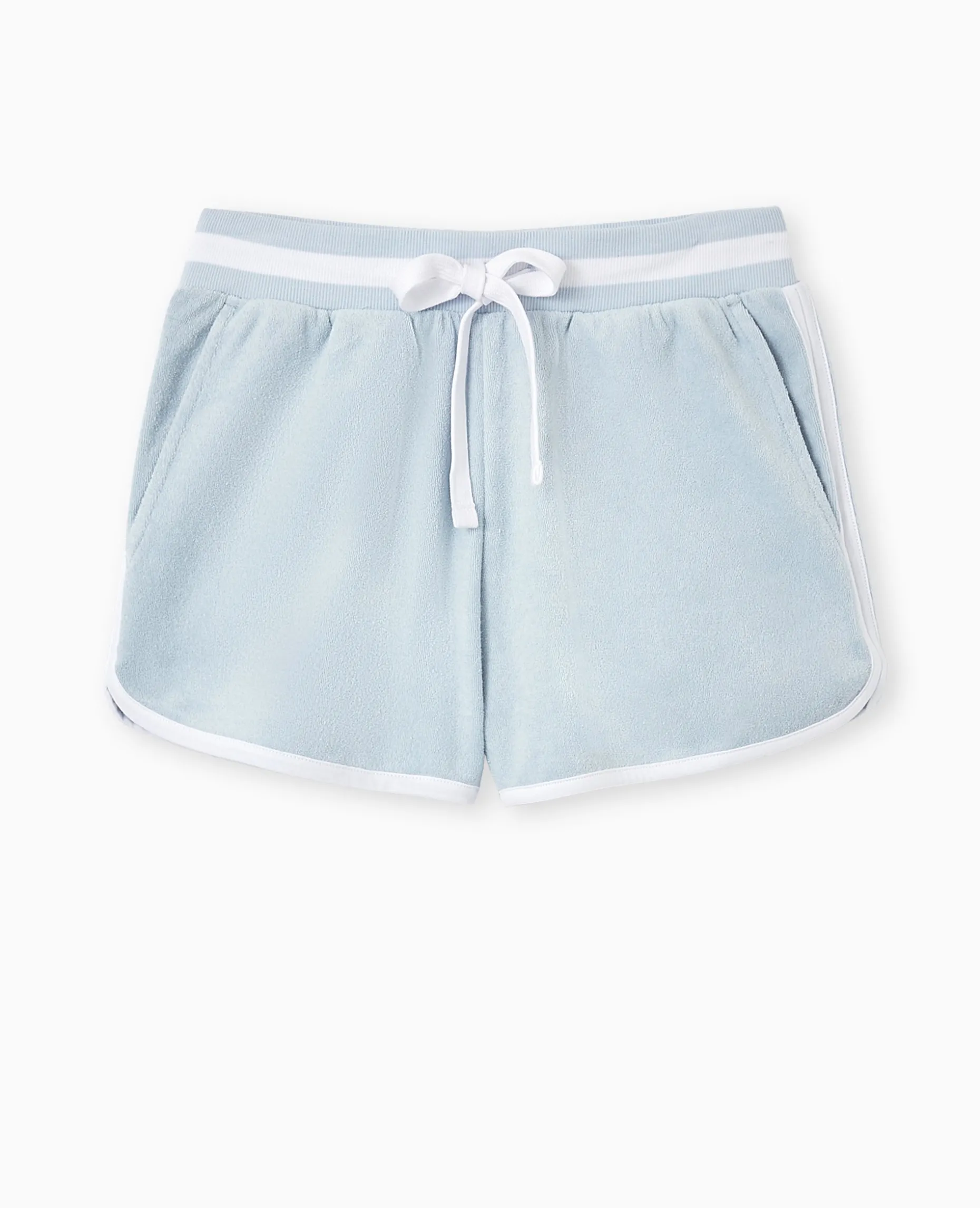 Short En Tissu éponge - Bleu