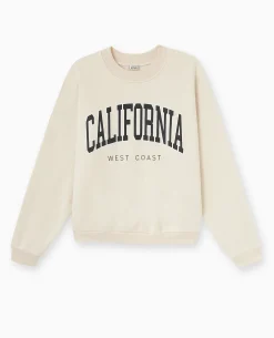 Sweat Avec Print - Beige