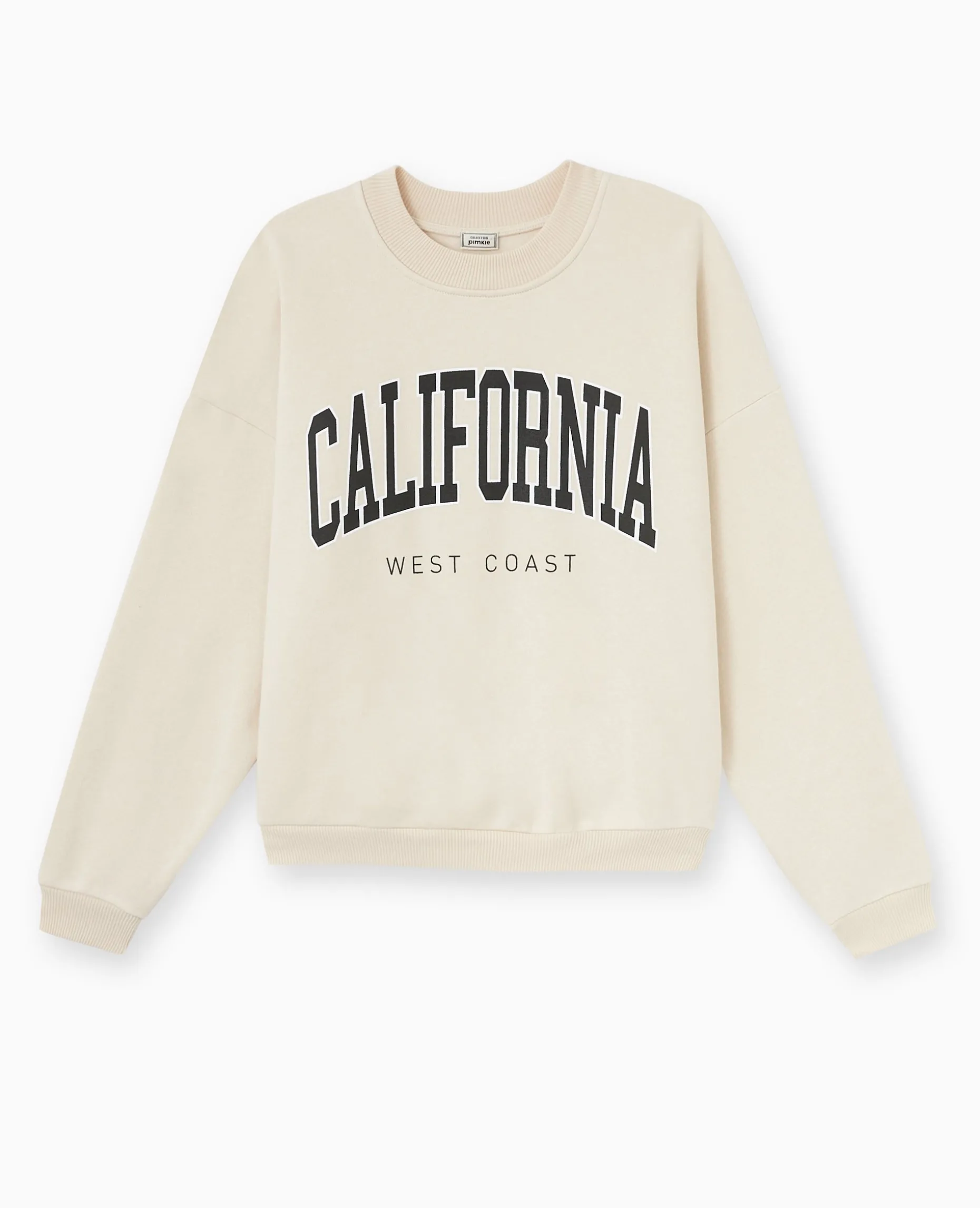 Sweat Avec Print - Beige