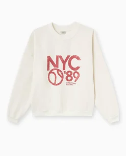 Sweat Avec Print - Blanc