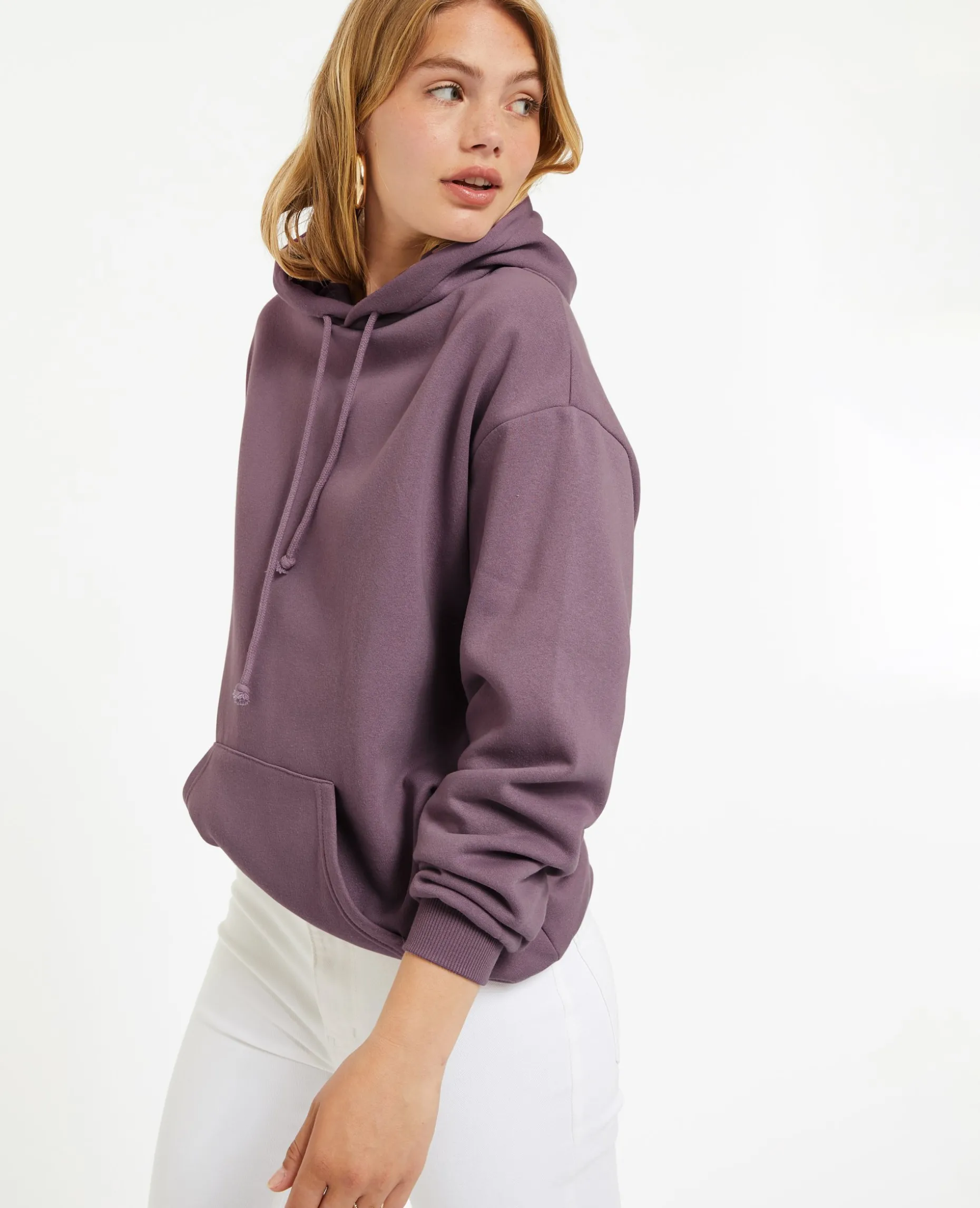 Sweat Capuche Oversize - Lilas