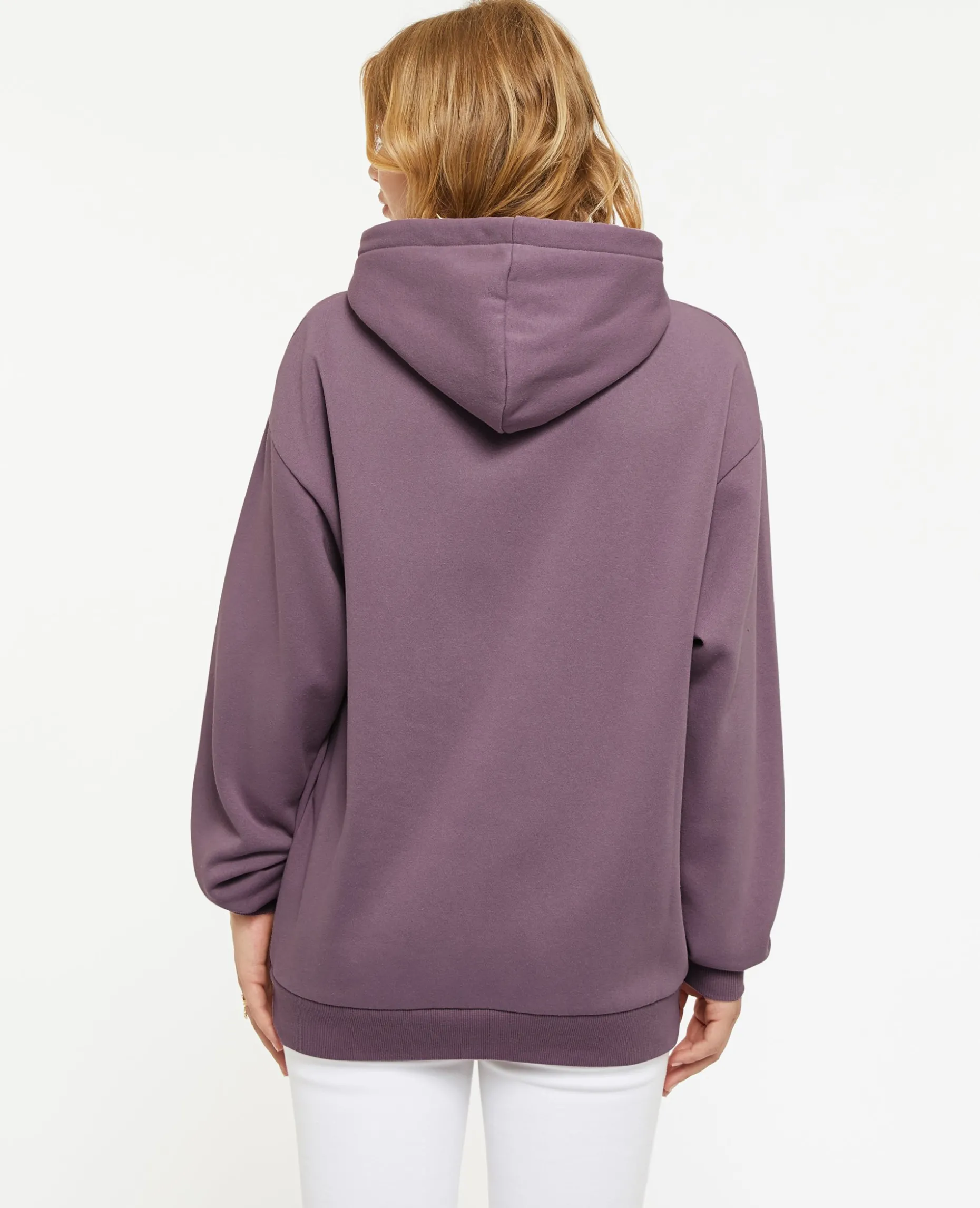 Sweat Capuche Oversize - Lilas
