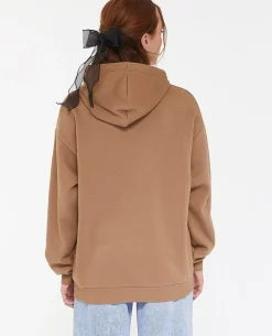 Sweat Capuche Oversize - Taupe