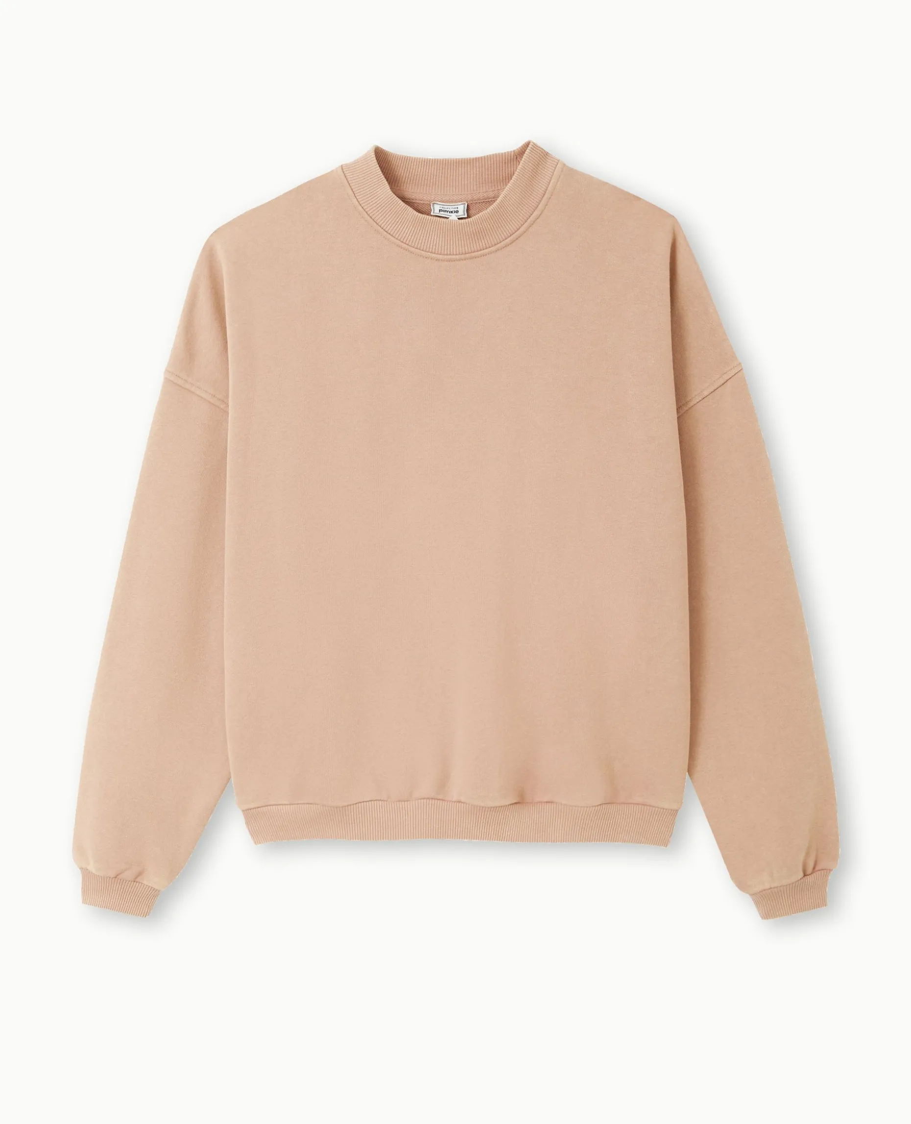 Sweat Col Rond Avec Effet Délavé - Taupe